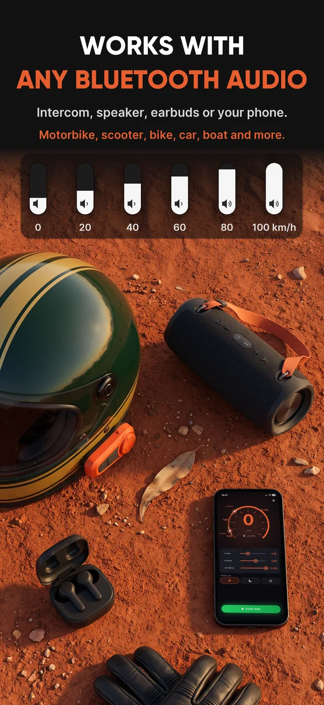 Works with any Bluetooth audio